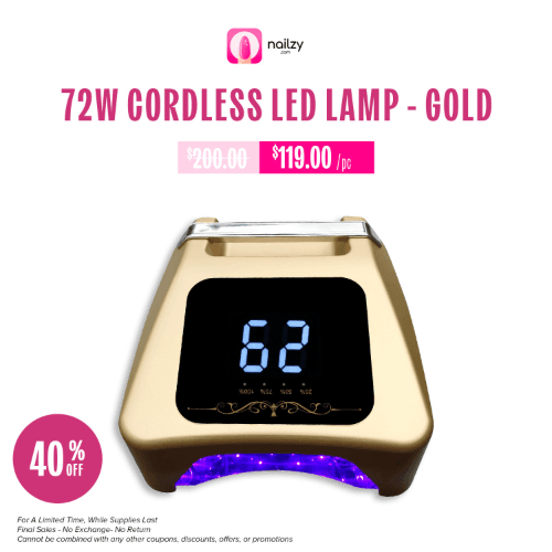 72W Gold Professional Cordless LED Lamp