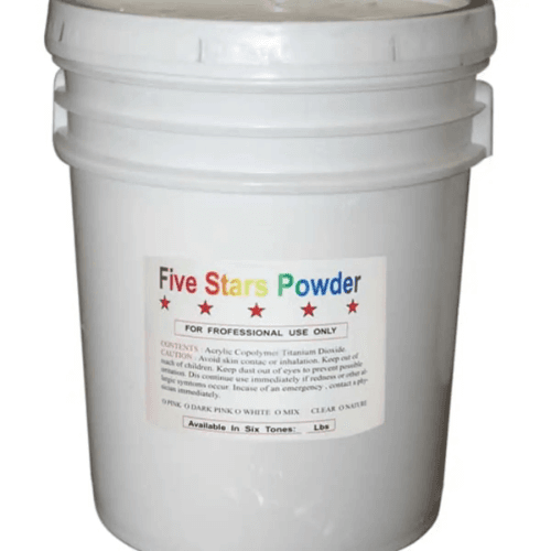 Five Stars Acrylic Powder - Clear 25 Lbs