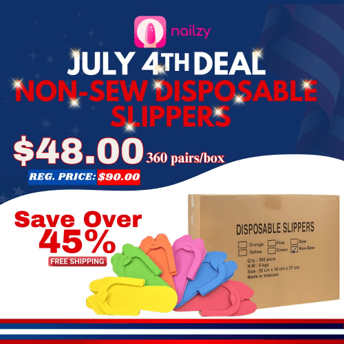 FREE SHIPPING - Non-Sew Disposable Slippers (360 pairs/box)