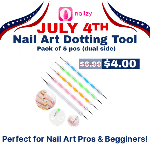 Nail Art Dotting Tool (5pcs - Dual Side)