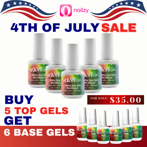 Wavegel Top Base Gel 0.5 oz (Buy 5 TOP GEL Get 6 BASE GEL)