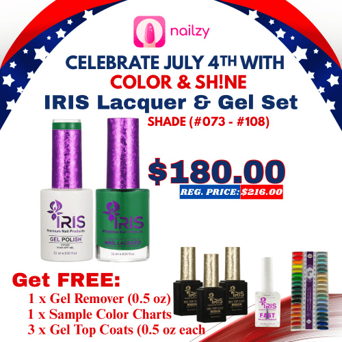 (FREE GIFTS Included) IRIS Dip/Acrylic Powder, Gel & Lacquer Set 3 (#073- #108)