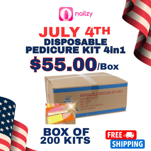 FREE SHIPPING - MT Disposable Pedicure Kit 4in1 (Box of 200 Kits) 