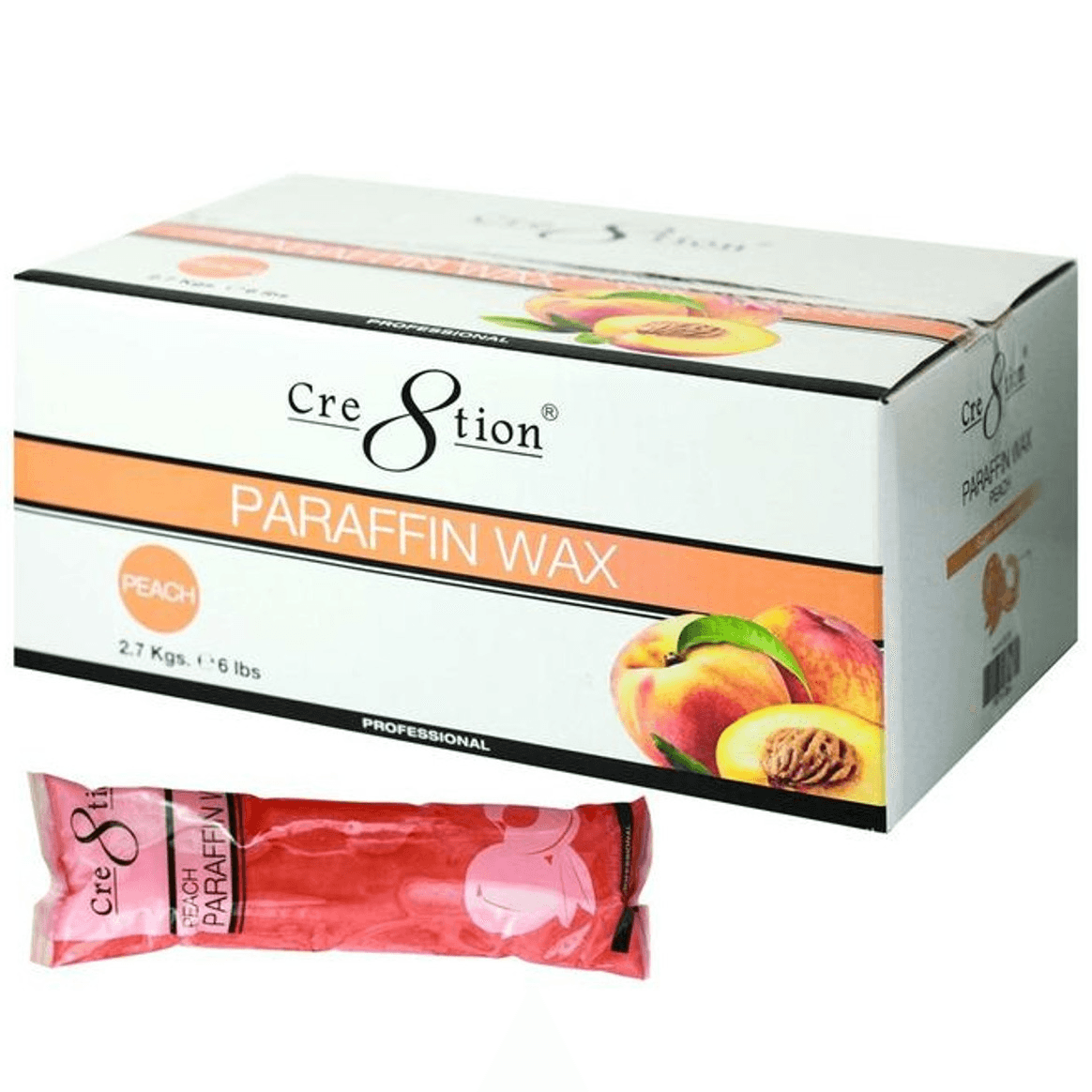 DND Paraffin Wax, Peach, BOX (Pk: 6 pcs/box)