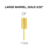 Cre8tion Carbide Large Barrel, CF, Gold 3/32 