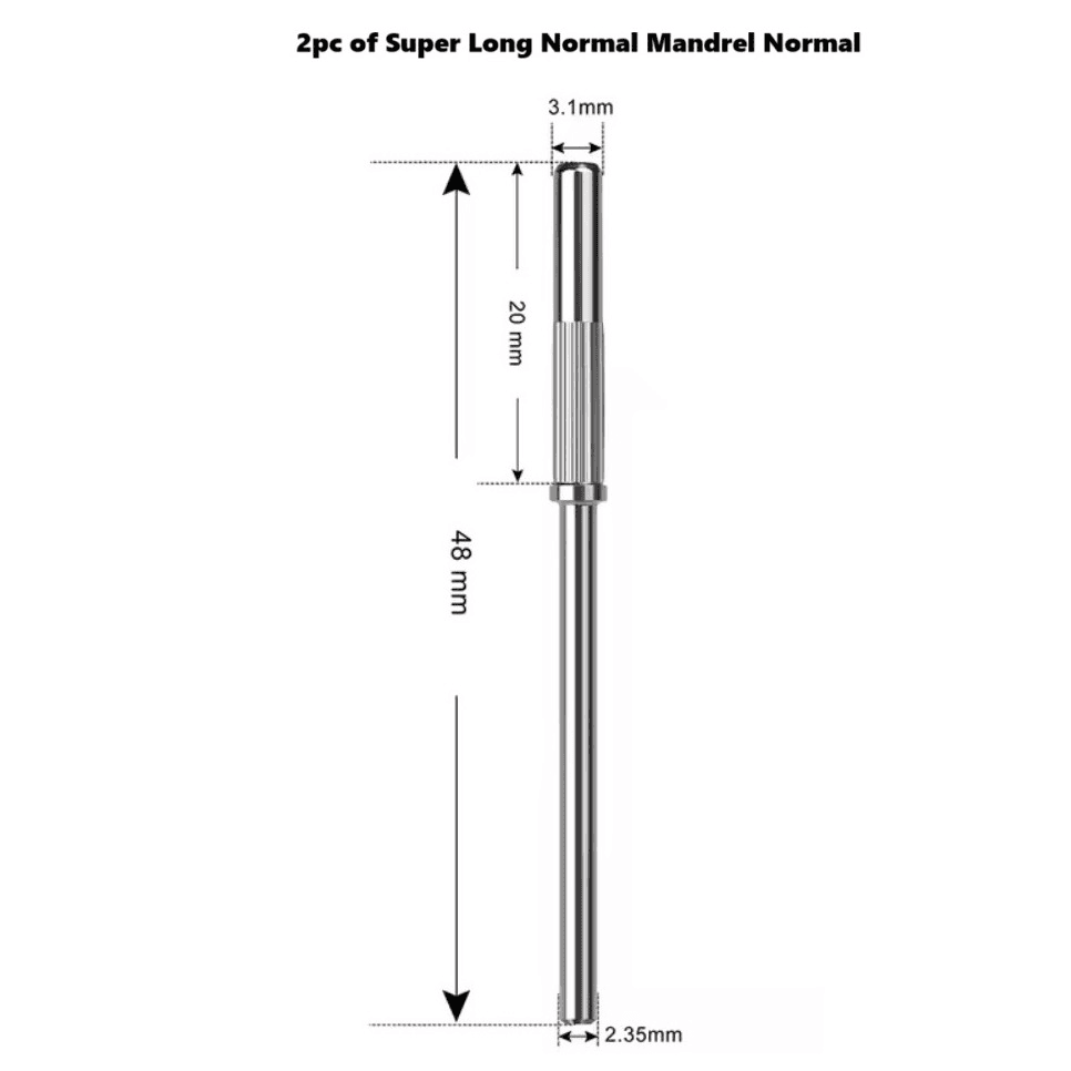 Normal Super Long Mandrel 3.1mm - 2pc