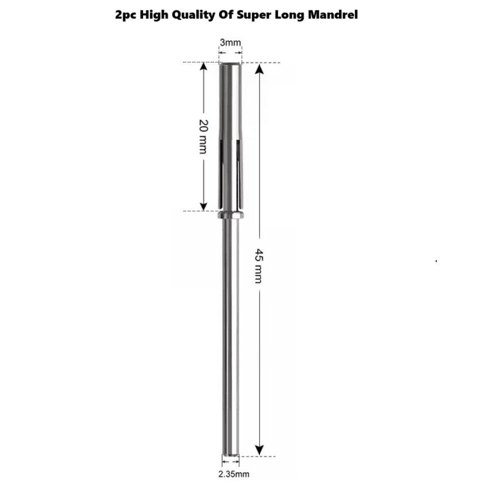 HQ Super Long Mandrel 3.1mm - 2pc 