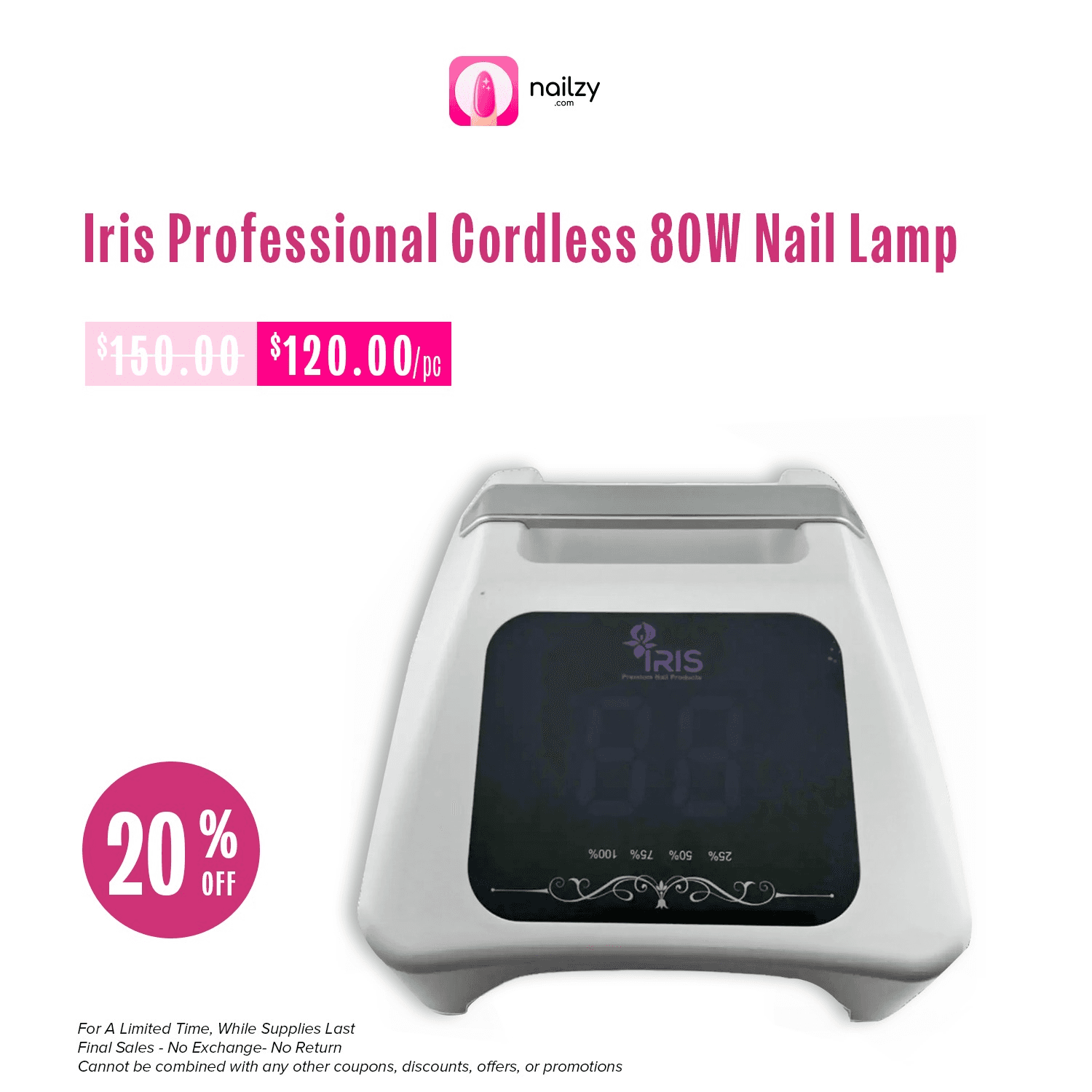 Cordless 80W Nail Lamp