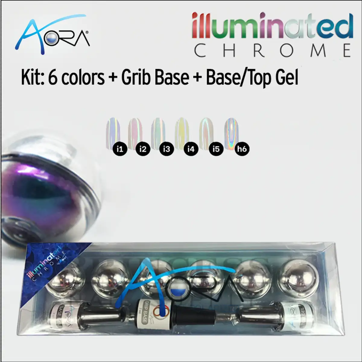 Chrome Illuminated - 9 pcs./kit