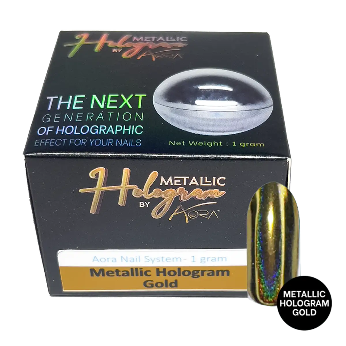 # Gold Mtallic Hologram