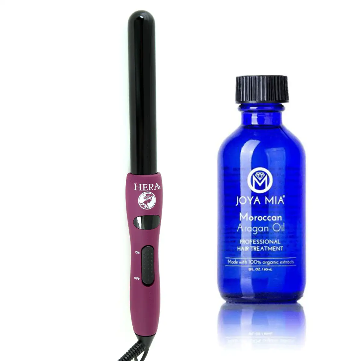 PURPLE Curling Wand + Argan Oil 25mm