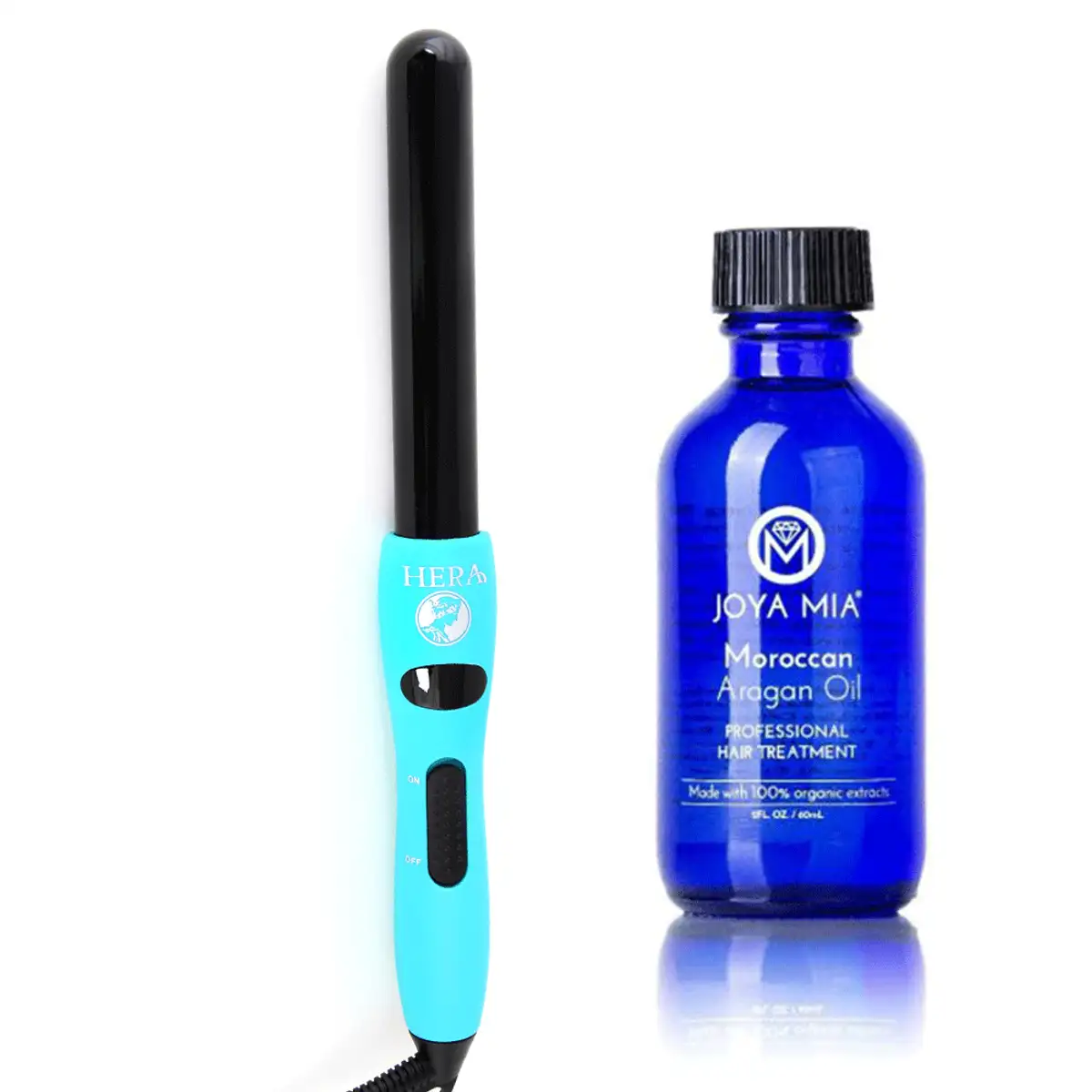 TURQUOISE Curling Wand + Argan Oil 25mm
