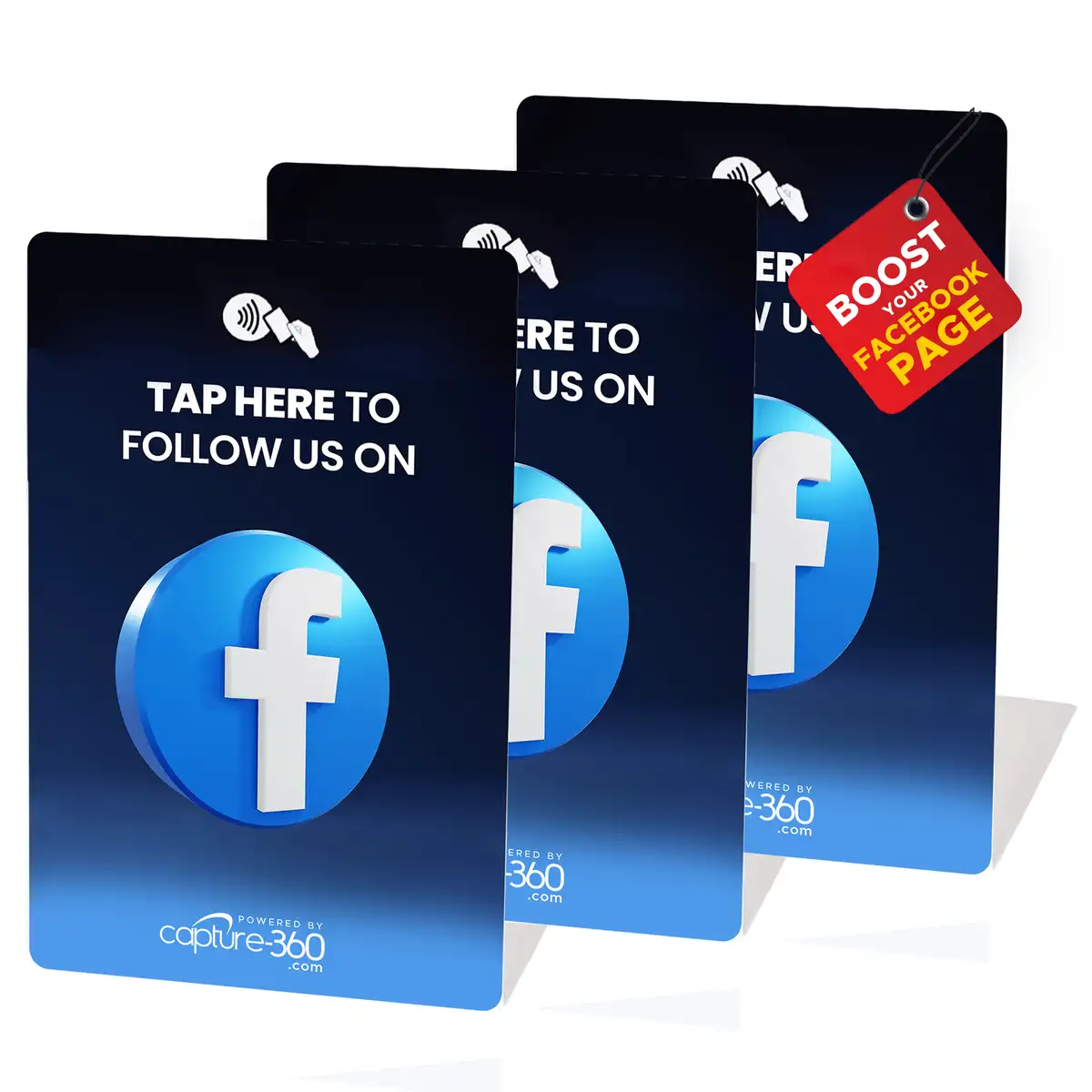Follow Us On Social Media Stand (FB- 3 Displays)