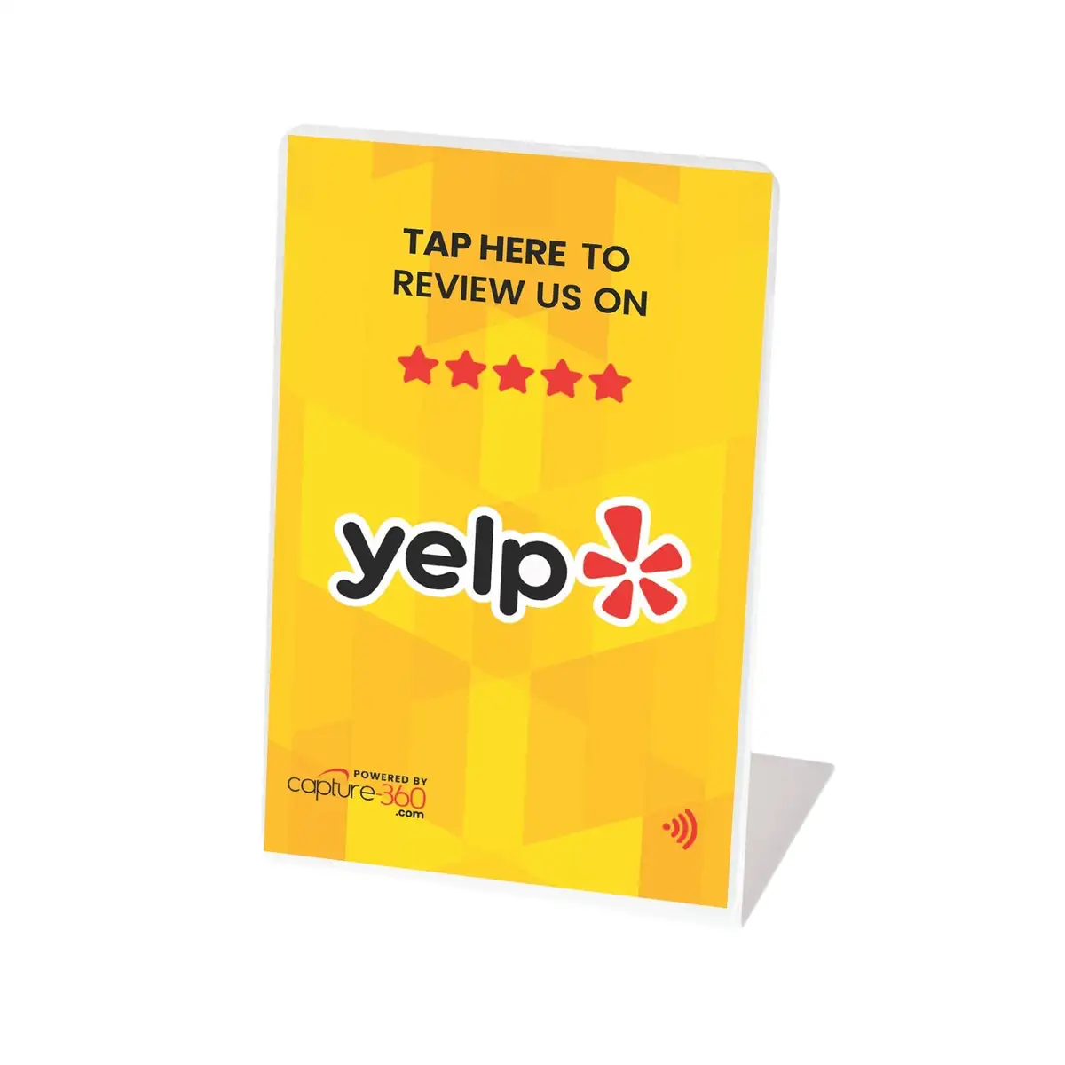 YELP Review Stand - Yellow (1 Stand)