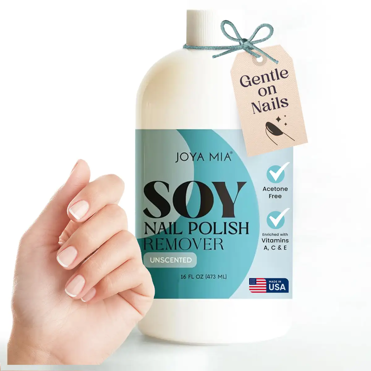 Soy Nail Polish Remover - Acetone-Free (16oz)