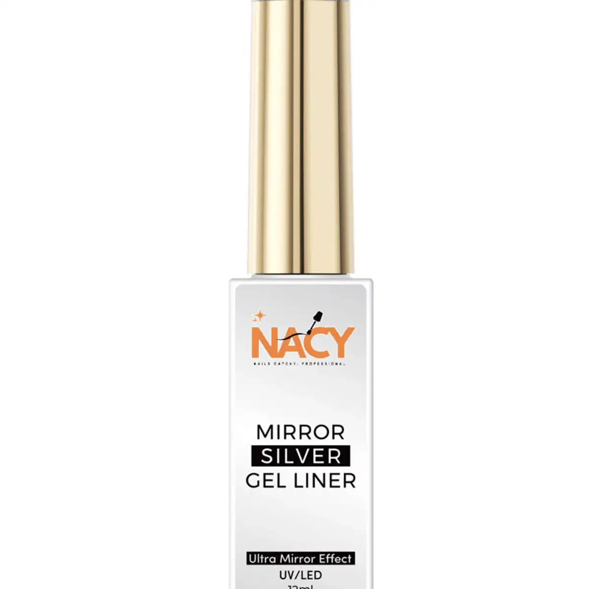 SILVER Mirror Effect Nail Art 0.4 oz