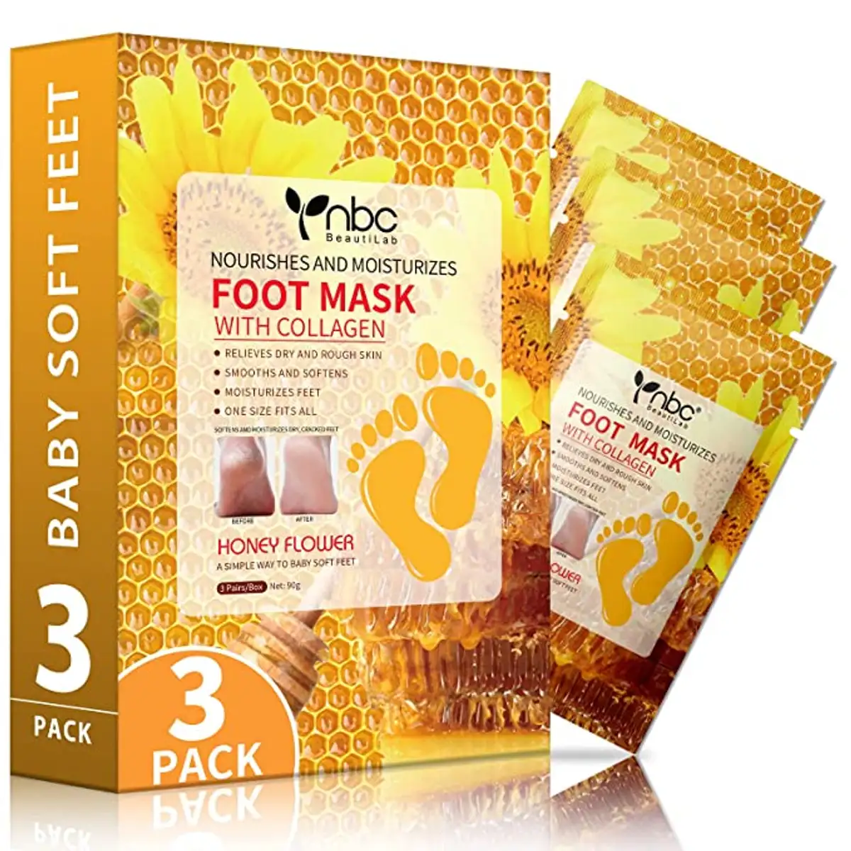Foot Mask - Honey Flower