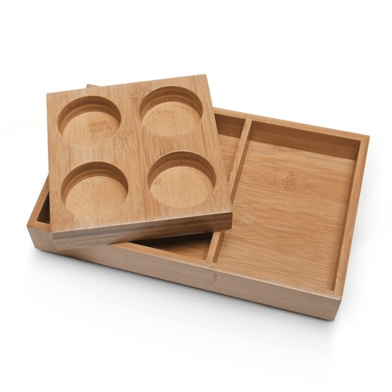 Bamboo Pedicure Tray (5 Tray Sets)