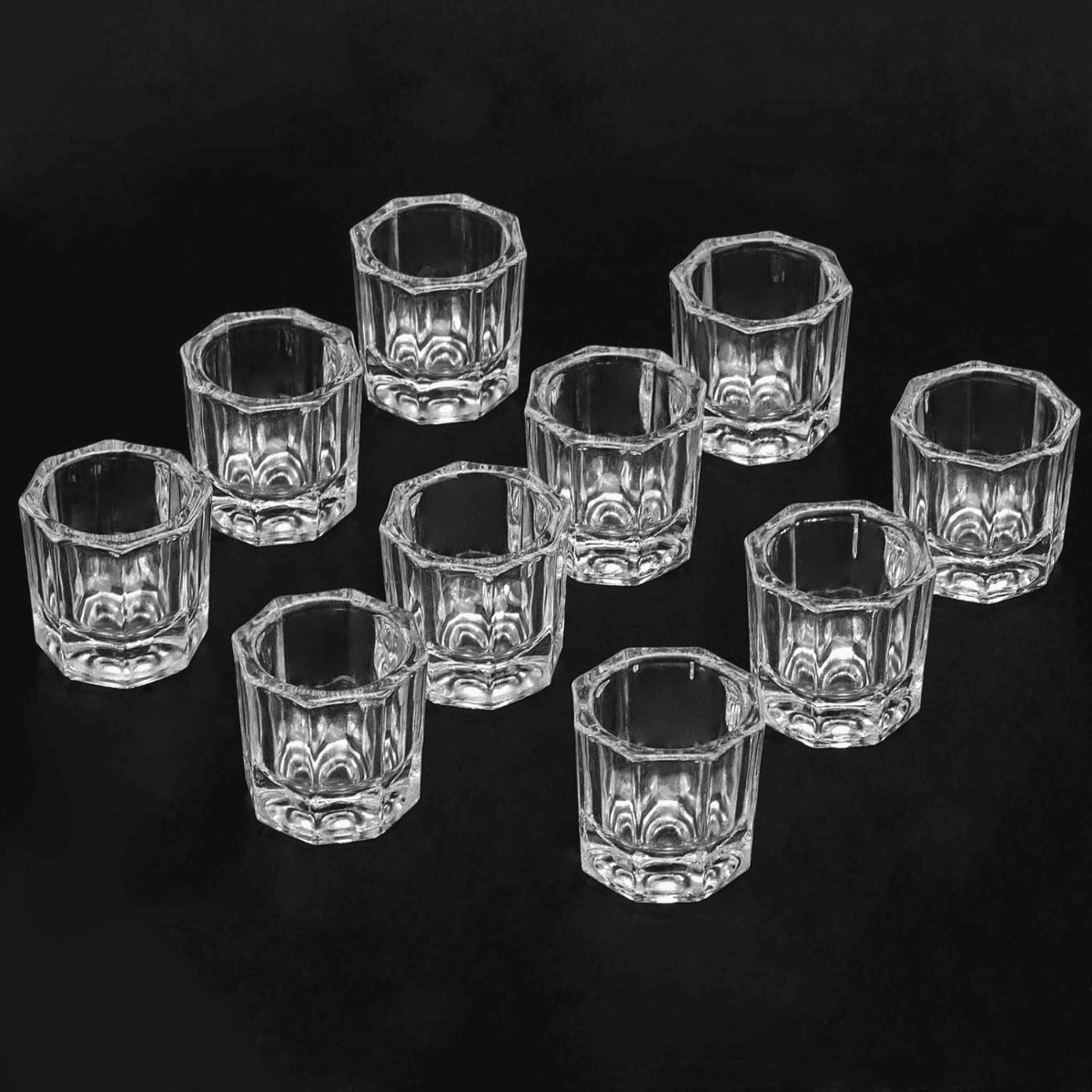 Glass Dappen Dish (set of 10 cups)
