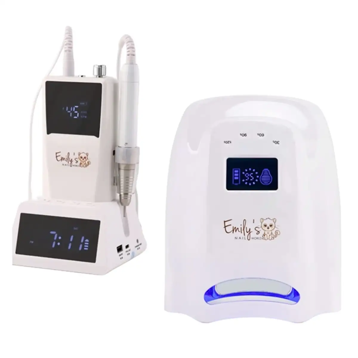 Nail Drill & Gel Lamp - White Edition