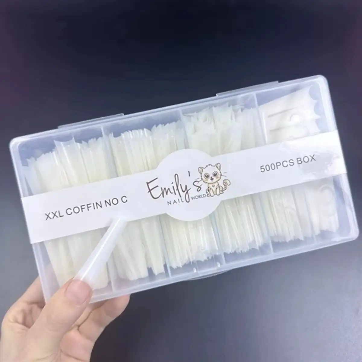 2XL Coffin Natural Tips (500pcs/Box)